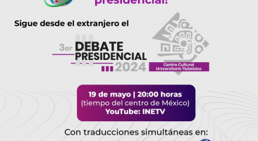 Tercer debate presidencial por las elecciones en México 2024