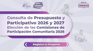  Inicia registro de proyectos para la Consulta de Presupuesto Participativo 2026 y 2027.